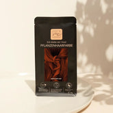 Professional plant-based hair color "warm ruby red" 90g refill pack