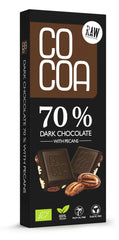 DARK CHOCOLATE 70% me ARRA PECANI – BIO 40gr