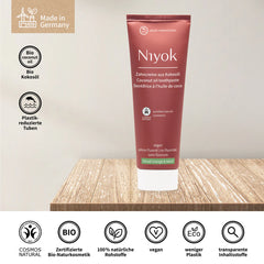 Coconut Oil Toothpaste - Blood Orange and Basil 75ml 0% Fluoride