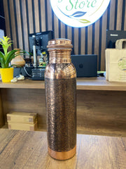 Handmade Engraved Bottle 100% Pure Copper Macrame Bag / Water Bottle / Gift / 1000ml