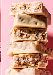 Cokollat me orizi të fryrë në çokollatë të bardhë me kokos 18 g 100%Bio