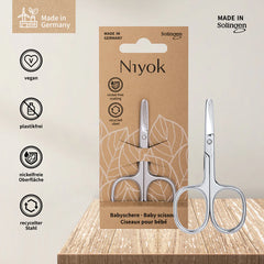 Gërshërë thonjsh për foshnje të rrumbullakosura, të veshura pa nikel