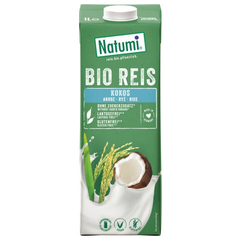 Qumes orizi me shije kokosi pa gluten,pa laktoze 1Lt 100%Bio
