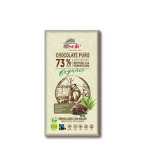 Dark Chocolate 73% Cocoa Sweetened with Agave 100g BIO