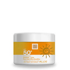 Organic facial sunscreen SPF 50+ without white cast, without titanium dioxide, UVA & UVB protection 50ml