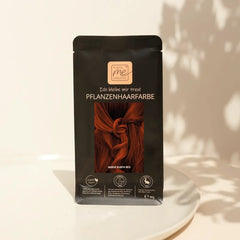 Professional plant-based hair color "warm ruby red" 90g refill pack