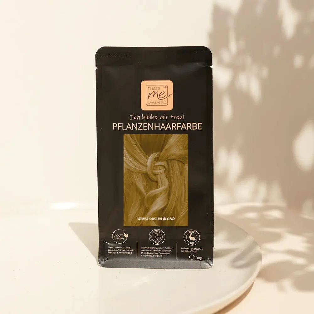 Professional plant-based hair color warm Sahara blonde "warm Sahara blonde" 90g refill pack
