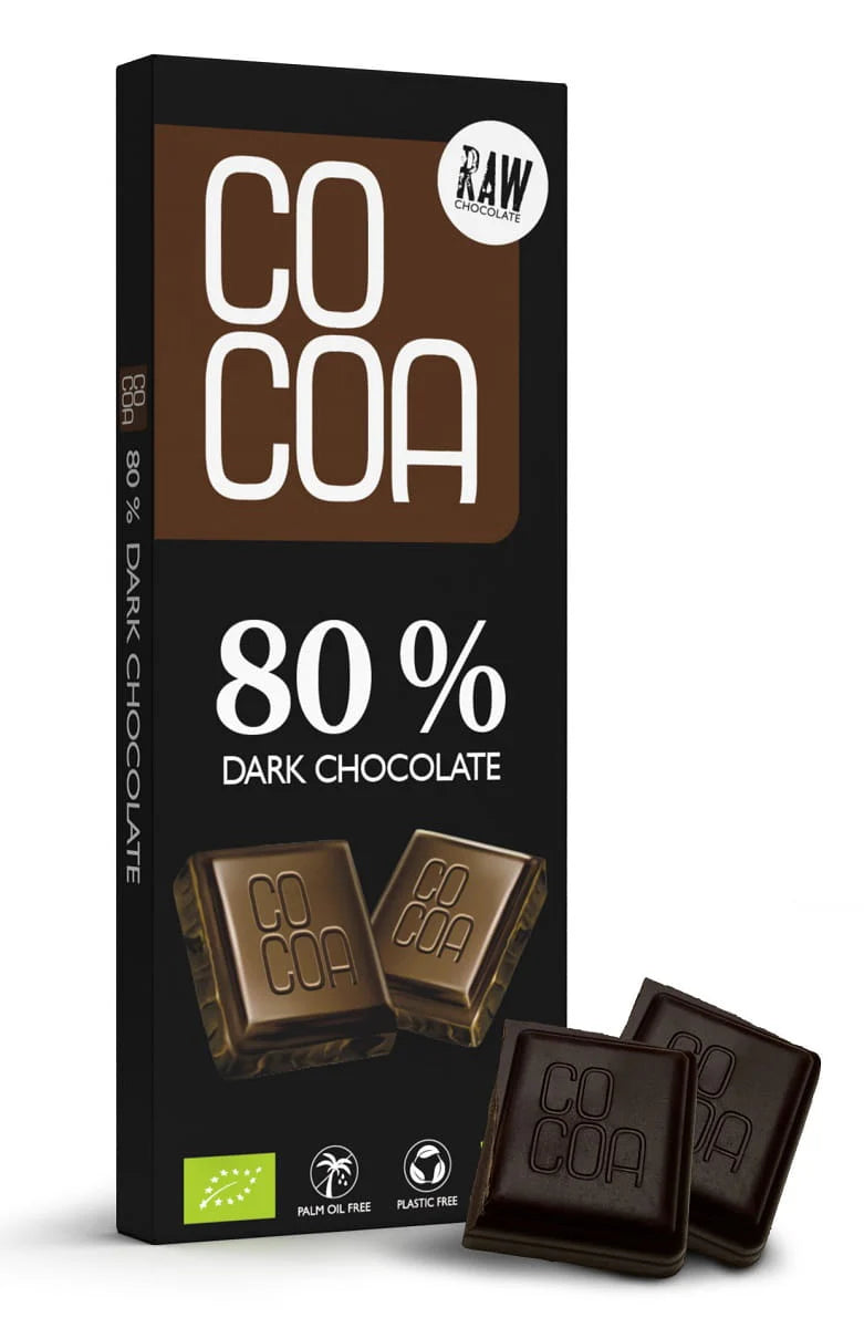 DARK CHOCOLATE 80% BIO - 40g