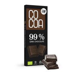 DARK CHOCOLATE 99% ORGANIC – COCOA | 40g 100%Bio