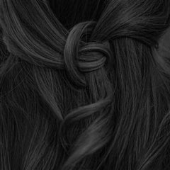 Professional plant-based hair color, cool deep black, 90g refill pack