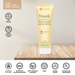 Hindistan Cevizi Yağlı Diş Macunu - Limon ve Zencefil 75 ml Florürsüz %0