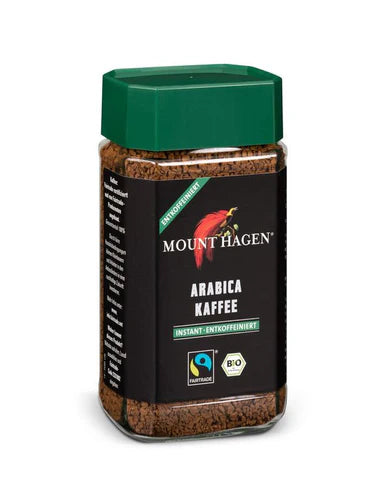 Kafe Instant Pa Kafeinë – MOUNT HAGEN 100 g 100%Bio