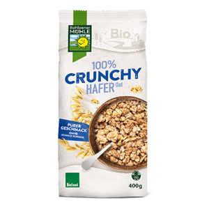 ORGANIC OAT CRUNCHES me tersher per mengjes  400 g 100%Bio