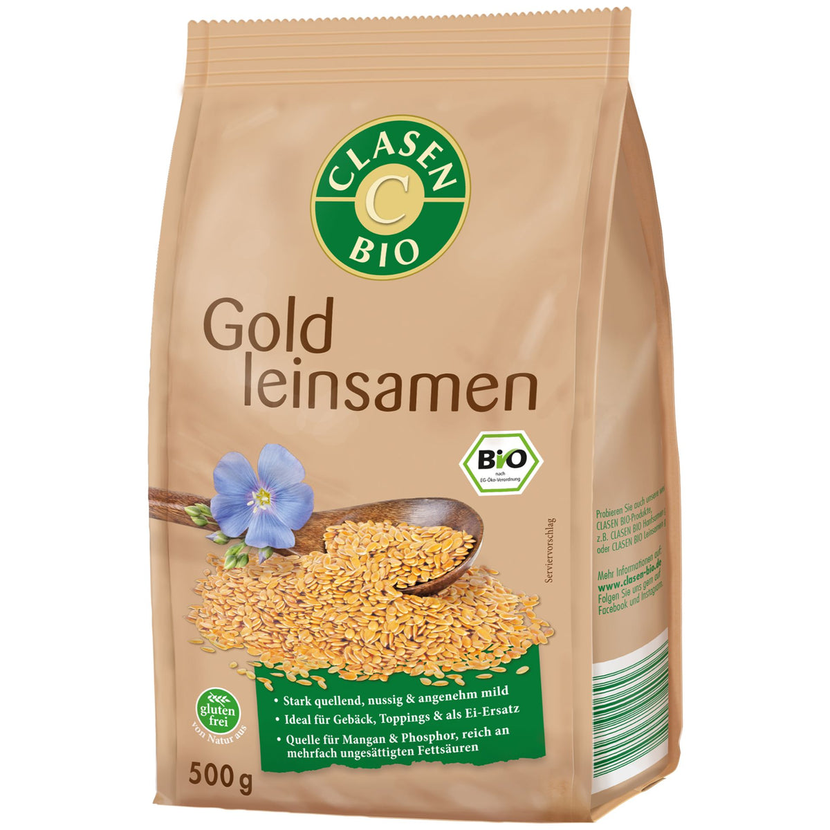 Gold flax seeds 500gr 100% Organic