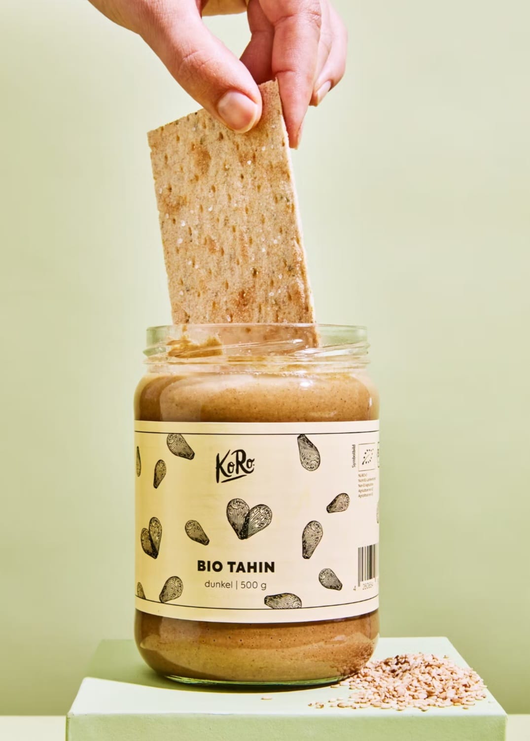 Tahini nga farat e susamit kafe 500gr 100%Bio
