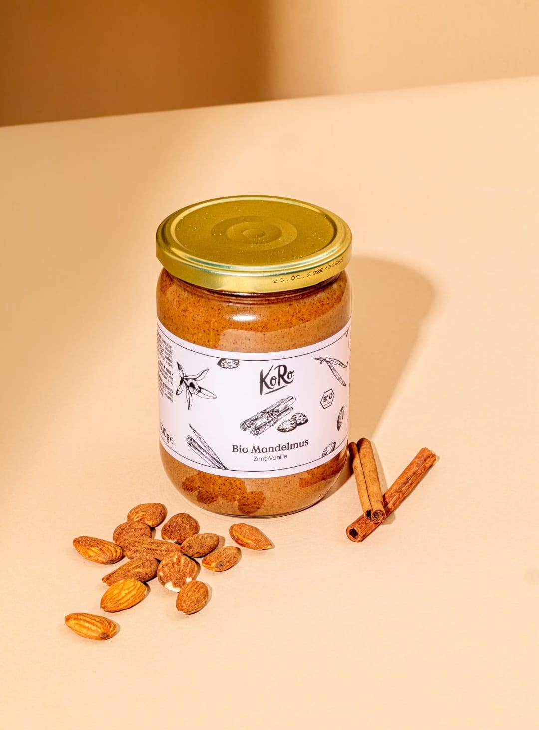 Gjalp bajamesh me kanell dhe vanilje 500gr 100%Bio
