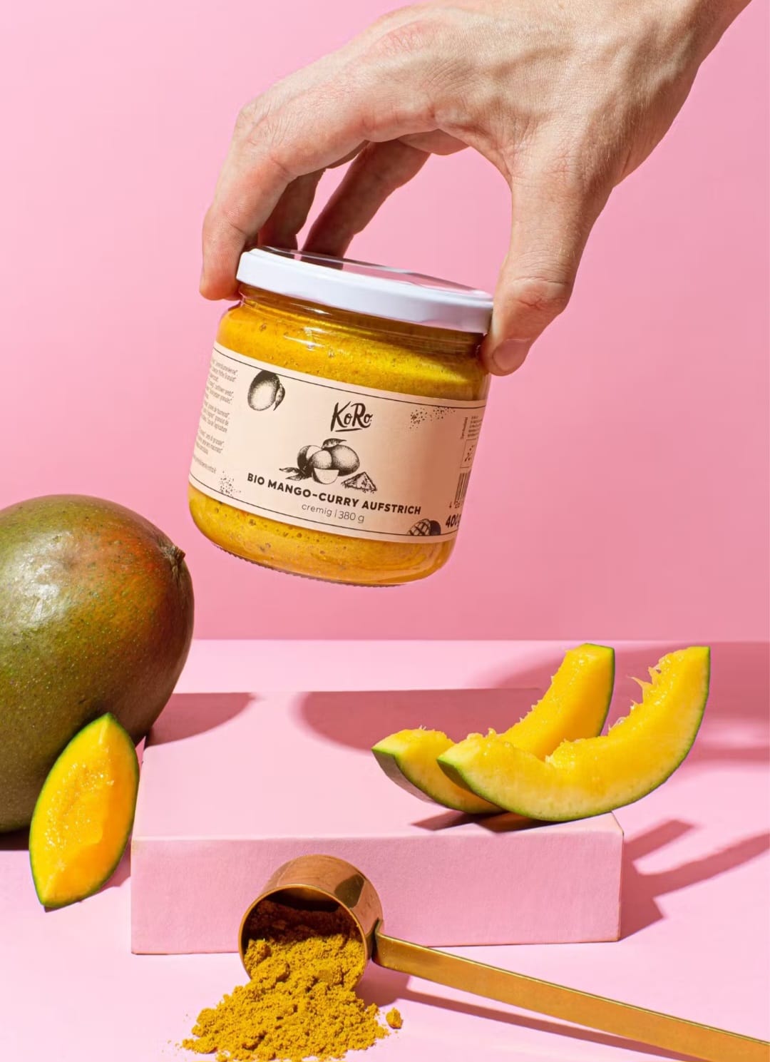 Salcë organike me mango dhe curry 380 g 100%Bio