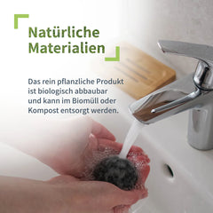 Sponge for cleansing and exfoliating the face very gently