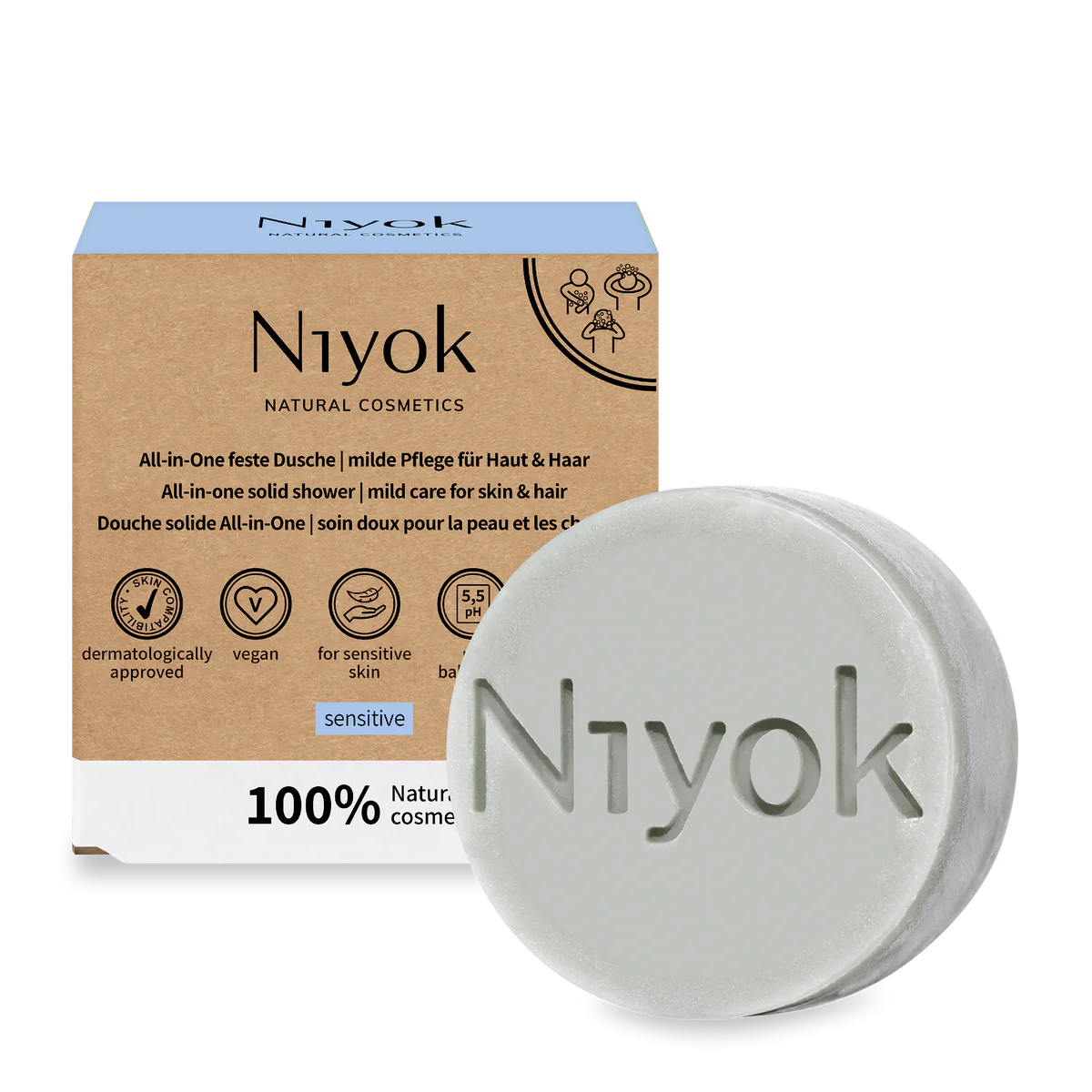 Hassas Cilt ve Saçlar için sabun formunda şampuan