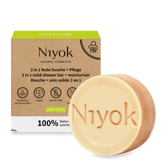 Saç ve vücut için mimoza ve kakule aromalı sabun formunda şampuan