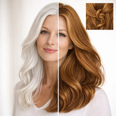 Professional plant-based hair color warm golden brown "warm golden brown" 90g refill pack
