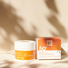 Organic facial sunscreen SPF 50+ without white cast, without titanium dioxide, UVA & UVB protection 50ml