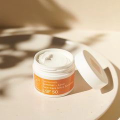 Organic facial sunscreen SPF 50+ without white cast, without titanium dioxide, UVA & UVB protection 50ml
