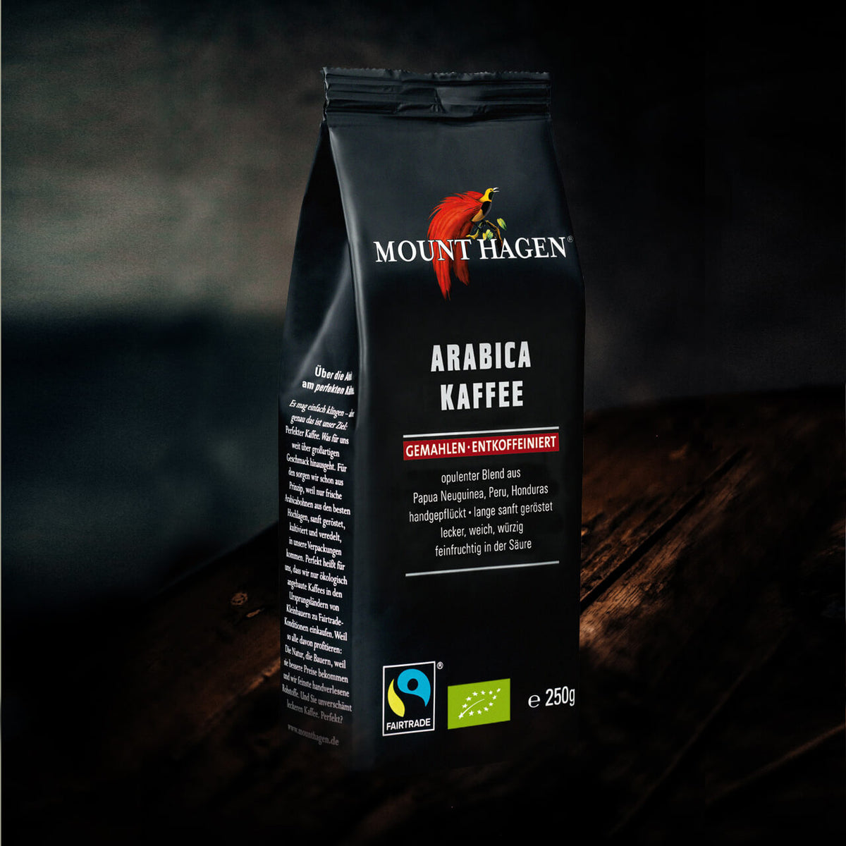 Kafe pa kafeinë, Arabica 100% FAIR TRADE ORGANIC 250 g