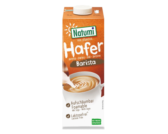 Qumesht Tërshërë me soja barista – Bio, pa sheqer, perfekt për kafe! 1Lt 100%Bio