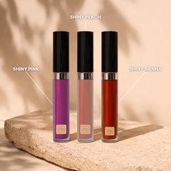 Luxury organic lip gloss without titanium dioxide | 3 shades