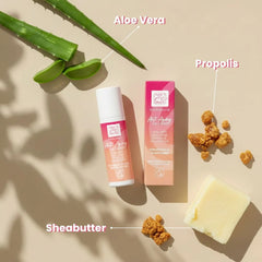 ANTI-AGING LIP CARE Lip balm with propolis, hyaluronic acid, aloe vera + shea butter