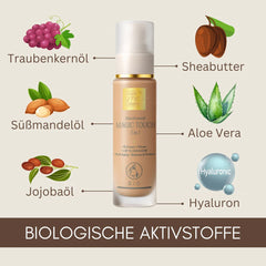 Magic-Touch tinted organic day cream without titanium dioxide, Slow Aging, 50ml